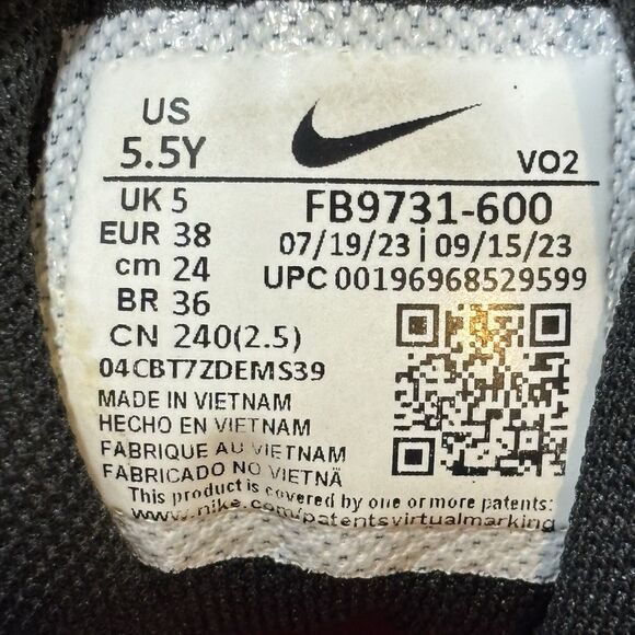 Nike Fast Flex Trout Football Cleats Red Black Boys Size 5.5Y - Picture 10 of 13